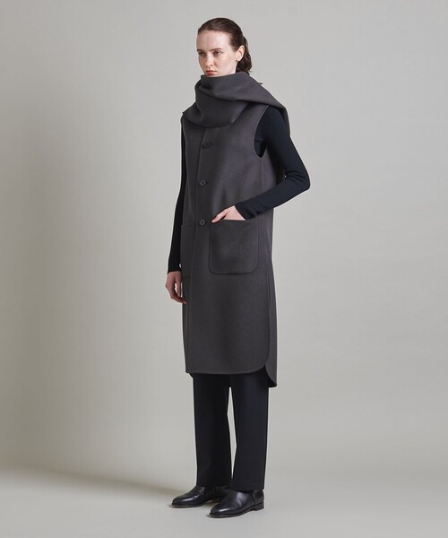LOEFF（ロエフ）の「＜LOEFF＞マフラー付き リバーベスト（ベスト