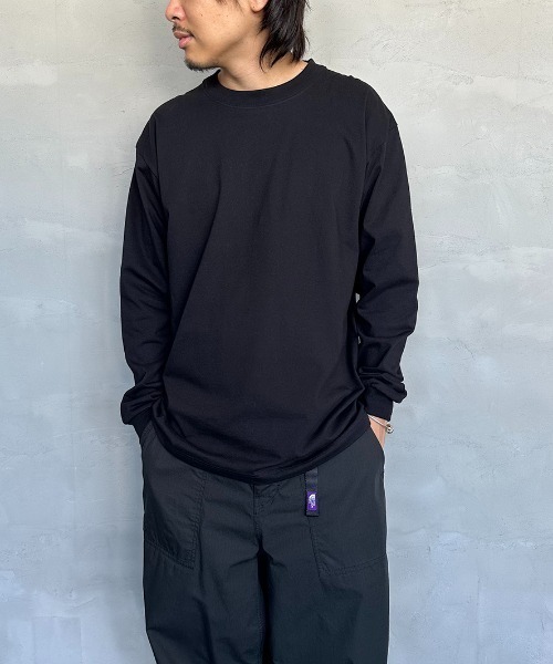 HANES（ヘインズ）の「[HANES/ヘインズ] BEEFY ロングスリーブパックTシャツ（Tシャツ/カットソー・レディース・ホワイト/ブラック/ダークグレー・M/L/XL/S）」の16枚目の写真