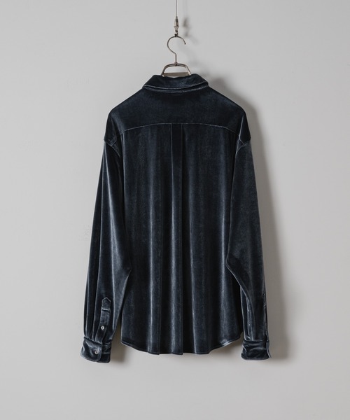 CASPER JOHN（キャスパージョン）の「Various loose shirts -drape velor-/バリアスルーズシャツ -ドレープベロア-（シャツ/ブラウス・メンズ・オレンジ/グレー/ブルー/ワイン/ブラック・LARGE/MEDIUM/SMALL/X-SMALL）」の21枚目の写真