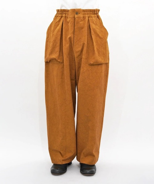VOAAOV(ヴォアーブ)の「【VOAAOV】 SUN DRYING LIGHT HAND TWIL Wide Tapered Easy Pants(その他パンツ・メンズ・ライトブラウン/オリーブ/ブラック/ベージュ・2/1)」の1枚目の写真