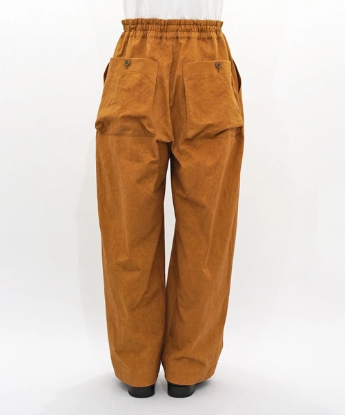 VOAAOV】 SUN DRYING LIGHT HAND TWIL Wide Tapered Easy Pants