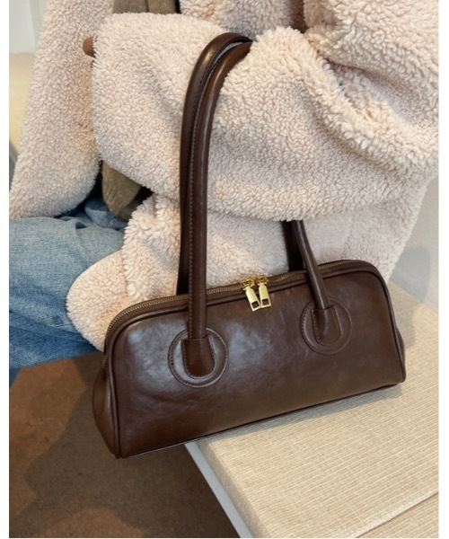 SALTMINT（ソルトミント）の「★☆即売切！大人気商品が待望の再入荷☆★《横長バッグ》クラシカルレトロショルダーバッグ（ショルダーバッグ・レディース・ブラック/ダークオリーブ/ライトブラウン/ブラウン/ダークブラウン・ONE SIZE）」の19枚目の写真