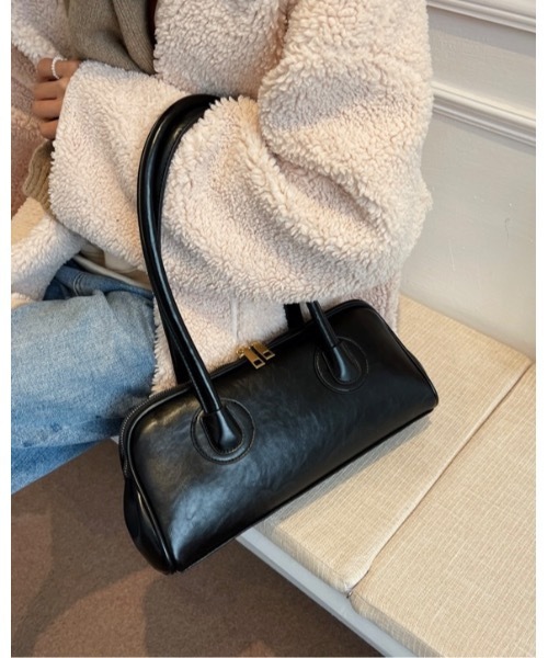 SALTMINT（ソルトミント）の「★☆即売切！大人気商品が待望の再入荷☆★《横長バッグ》クラシカルレトロショルダーバッグ（ショルダーバッグ・レディース・ブラック/ダークオリーブ/ライトブラウン/ブラウン/ダークブラウン・ONE SIZE）」の21枚目の写真