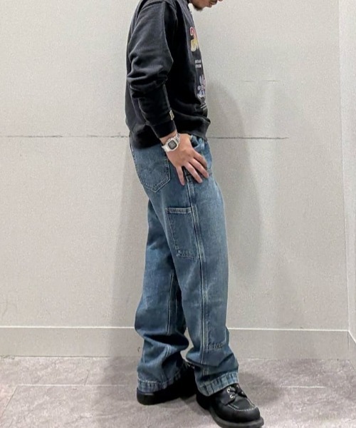セール】【Levi's】「WORKWEAR」ルーズストレートデニムパンツ (90's