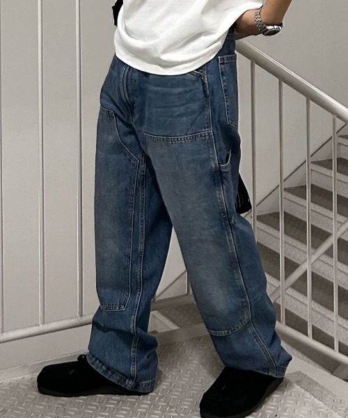 セール】【Levi's】「WORKWEAR」ルーズストレートデニムパンツ (90's