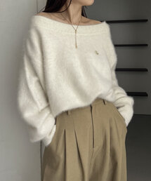 CAPRICIEUX LE'MAGE | 【C.L】FOXカシミアボートネックニット(ニット/セーター)