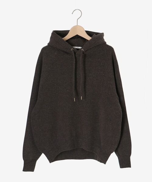 le.coeur blanc(ルクールブラン)の「ジャガードニットパーカー(ニット/セーター・レディース・キャメル/ダークグレー/アイボリー・38)」の4枚目の写真