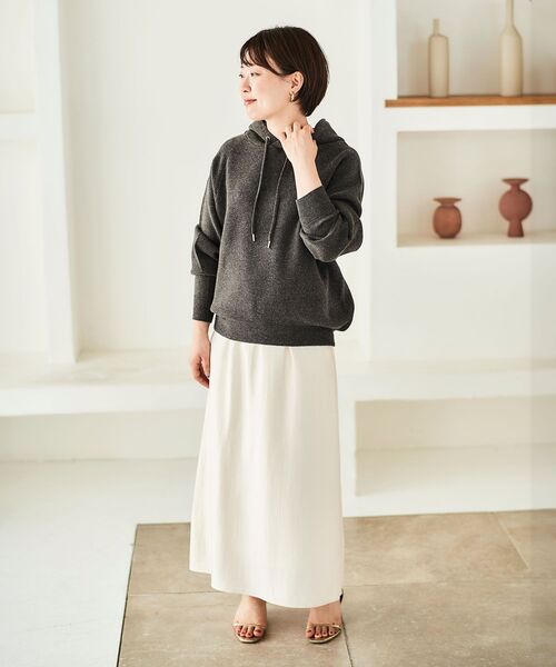 le.coeur blanc(ルクールブラン)の「ジャガードニットパーカー(ニット/セーター・レディース・キャメル/ダークグレー/アイボリー・38)」の19枚目の写真