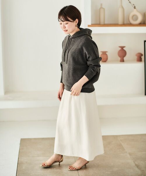 le.coeur blanc(ルクールブラン)の「ジャガードニットパーカー(ニット/セーター・レディース・キャメル/ダークグレー/アイボリー・38)」の20枚目の写真