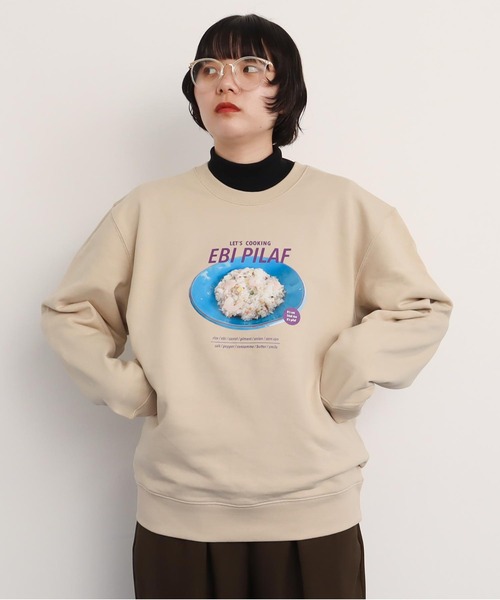 I am I in fact...（アイアムアイインファクト）の「EBI PILAF スウェット（スウェット・レディース・ベージュ/ピンク・FREE）」の7枚目の写真
