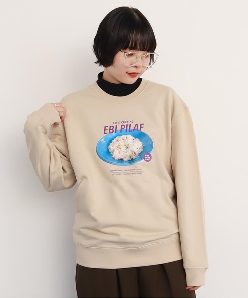 I am I in fact...（アイアムアイインファクト）の「EBI PILAF スウェット（スウェット・レディース・ベージュ/ピンク・FREE）」の8枚目の写真