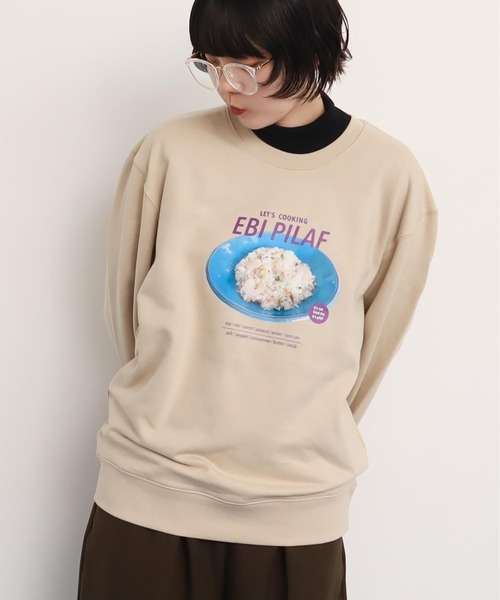 I am I in fact...（アイアムアイインファクト）の「EBI PILAF スウェット（スウェット・レディース・ベージュ/ピンク・FREE）」の9枚目の写真