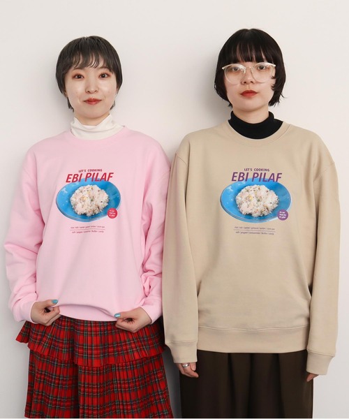 I am I in fact...（アイアムアイインファクト）の「EBI PILAF スウェット（スウェット・レディース・ベージュ/ピンク・FREE）」の3枚目の写真