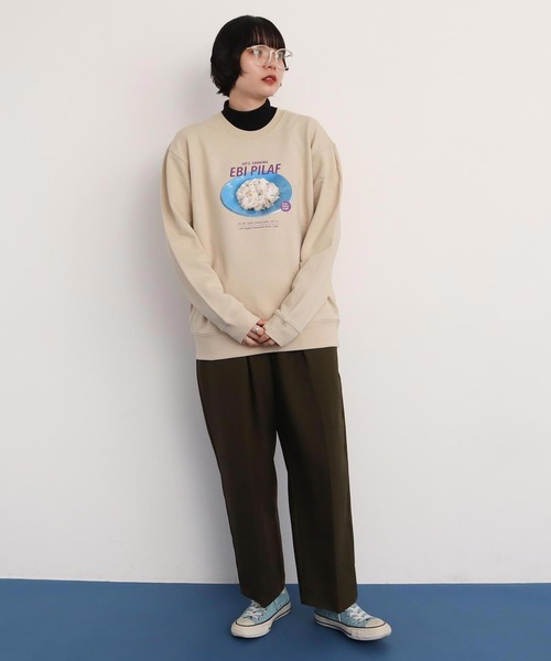 I am I in fact...（アイアムアイインファクト）の「EBI PILAF スウェット（スウェット・レディース・ベージュ/ピンク・FREE）」の16枚目の写真