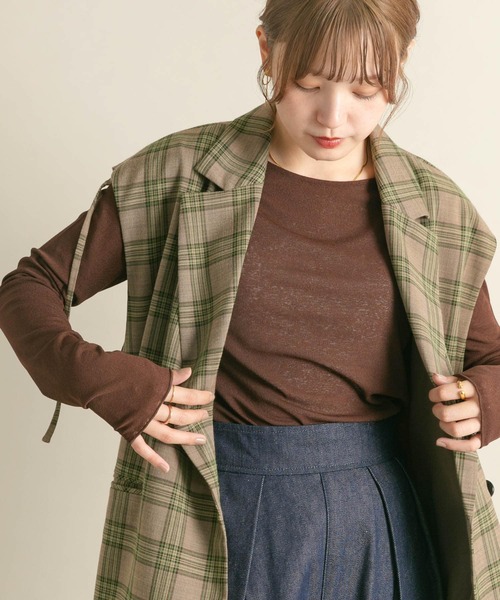 KBF(ケイビーエフ)の「シアーメロートップス(Tシャツ/カットソー・レディース・ブラウン/オフホワイト/ブルー系その他/レッド系その他・ONE)」の16枚目の写真