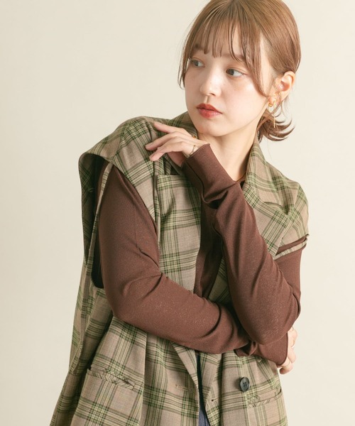 KBF(ケイビーエフ)の「シアーメロートップス(Tシャツ/カットソー・レディース・ブラウン/オフホワイト/ブルー系その他/レッド系その他・ONE)」の17枚目の写真