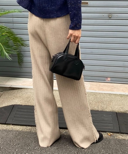 mebole(メボレ)の「サイドフリンジワイドニットパンツ(その他パンツ・レディース・ブラック/ホワイト/ブラウン・FREE)」の18枚目の写真