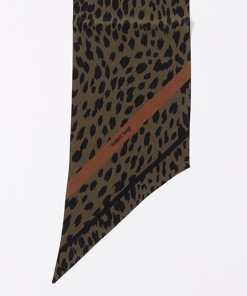 Fratelli Luigi（フラテッリルイージ）の「Fratelli Luigi シルク スカーフ（バンダナ/スカーフ・メンズ・カーキ/ブルー系その他2・FREE）」の4枚目の写真