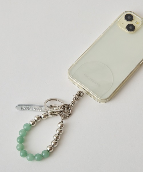 HASHIBAMI(ハシバミ)の「【HASHIBAMI】オルビット 天然石×シルバービーズ スマホハンドストラップ(スマホグッズ・レディース・グリーン/ブラウン/ベージュ/ブラック・FREE)」の17枚目の写真