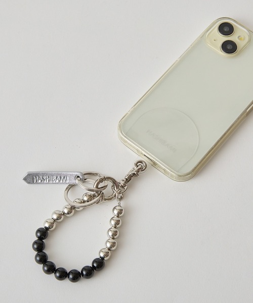 HASHIBAMI(ハシバミ)の「【HASHIBAMI】オルビット 天然石×シルバービーズ スマホハンドストラップ(スマホグッズ・レディース・グリーン/ブラウン/ベージュ/ブラック・FREE)」の19枚目の写真