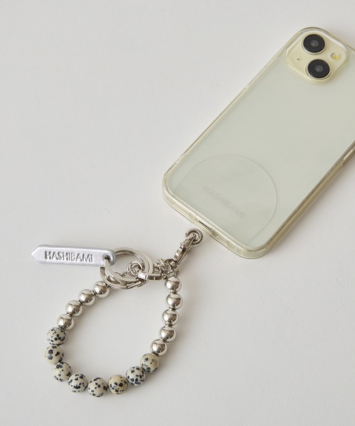 HASHIBAMI(ハシバミ)の「【HASHIBAMI】オルビット 天然石×シルバービーズ スマホハンドストラップ(スマホグッズ・レディース・グリーン/ブラウン/ベージュ/ブラック・FREE)」の21枚目の写真