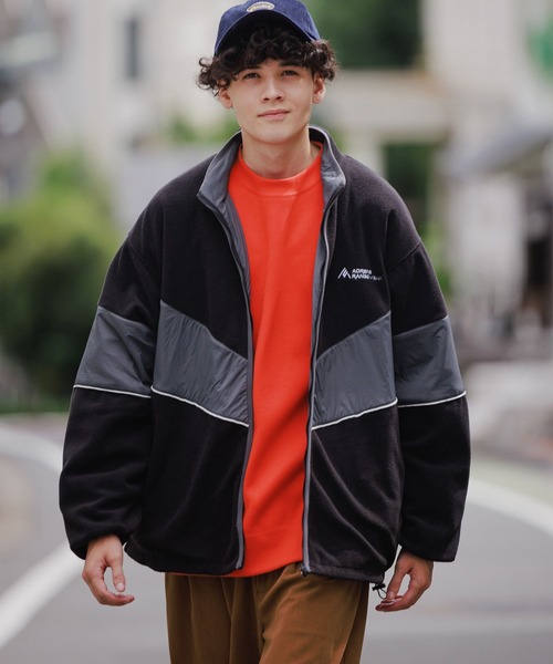 niko and...（ニコアンド）の「ワンポイント裏起毛クルーネックプルオーバー（スウェット・メンズ・ブラック/オフホワイト/ブルー/オレンジ/グリーン・MEDIUM/BIG(L)）」の17枚目の写真