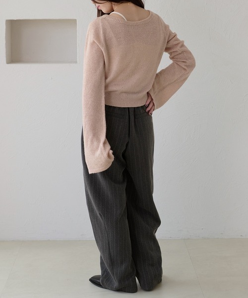 apres jour clair(アプレジュールクレア)の「【apres jour clair】スパンコールラメシアーニット(ニット/セーター・レディース・マスタード/ピンクベージュ/ブラウン系その他/アイボリー/ピンク系その他/ベージュ・X-LARGE/フリー)」の20枚目の写真