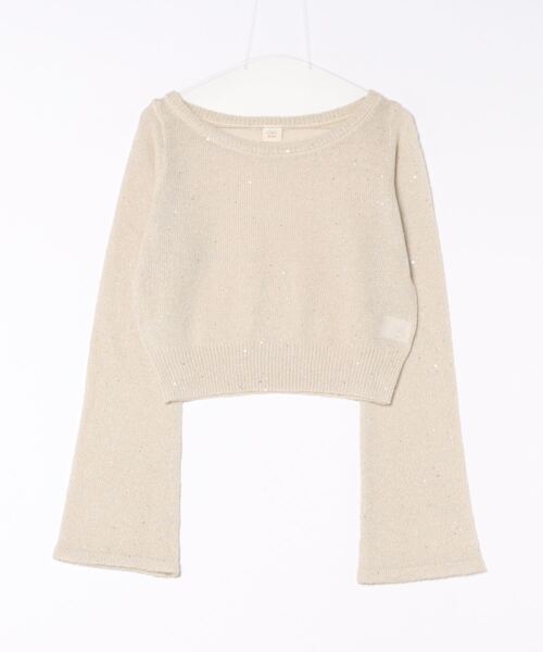 apres jour clair(アプレジュールクレア)の「【apres jour clair】スパンコールラメシアーニット(ニット/セーター・レディース・マスタード/ピンクベージュ/ブラウン系その他/アイボリー/ピンク系その他/ベージュ・X-LARGE/フリー)」の7枚目の写真