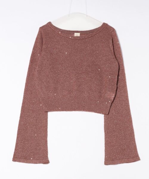apres jour clair(アプレジュールクレア)の「【apres jour clair】スパンコールラメシアーニット(ニット/セーター・レディース・マスタード/ピンクベージュ/ブラウン系その他/アイボリー/ピンク系その他/ベージュ・X-LARGE/フリー)」の8枚目の写真