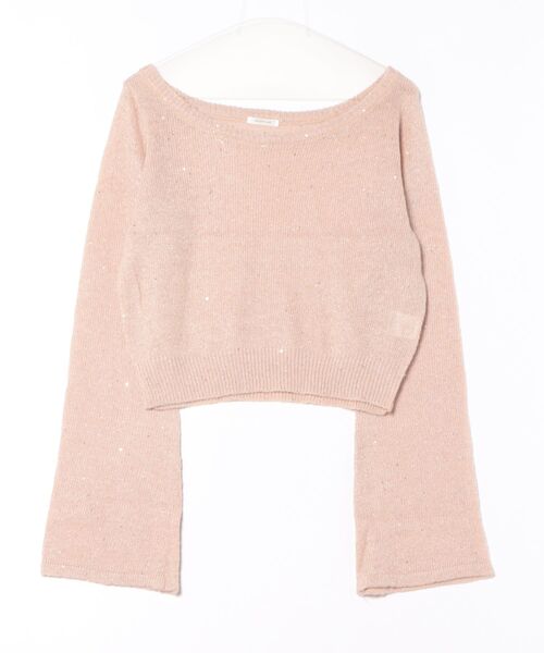 apres jour clair(アプレジュールクレア)の「【apres jour clair】スパンコールラメシアーニット(ニット/セーター・レディース・マスタード/ピンクベージュ/ブラウン系その他/アイボリー/ピンク系その他/ベージュ・X-LARGE/フリー)」の10枚目の写真