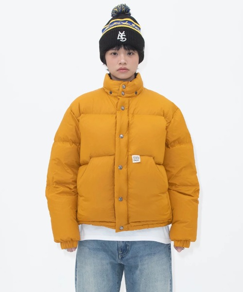 YESEYESEE(イエスアイシー)の「Hooded Down Jacket(ダウンジャケット/コート・メンズ・グリーン/グリーン系その他/イエロー/ブラック・MEDIUM/LARGE)」の4枚目の写真