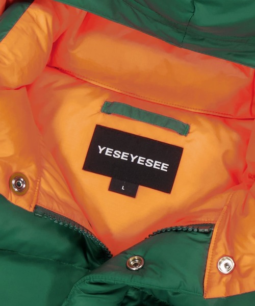 YESEYESEE(イエスアイシー)の「Hooded Down Jacket(ダウンジャケット/コート・メンズ・グリーン/グリーン系その他/イエロー/ブラック・MEDIUM/LARGE)」の13枚目の写真