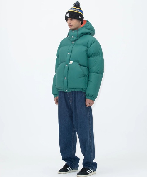 YESEYESEE(イエスアイシー)の「Hooded Down Jacket(ダウンジャケット/コート・メンズ・グリーン/グリーン系その他/イエロー/ブラック・MEDIUM/LARGE)」の6枚目の写真