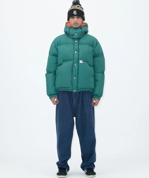 YESEYESEE(イエスアイシー)の「Hooded Down Jacket(ダウンジャケット/コート・メンズ・グリーン/グリーン系その他/イエロー/ブラック・MEDIUM/LARGE)」の5枚目の写真