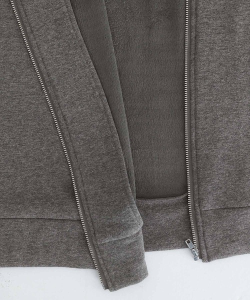 n'OrLABEL（ノアールレーベル）の「『裏シャギー袖ボリュームパーカー』（パーカー・レディース・ライトベージュ/チャコールグレー/ブラック/ネイビー・FREE）」の8枚目の写真