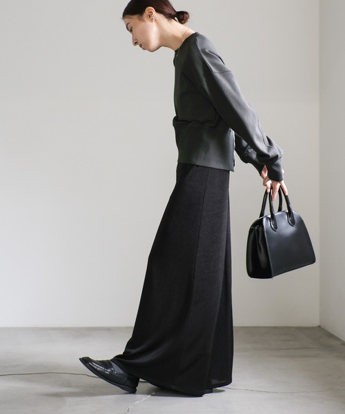 select MOCA(セレクトモカ)の「バックジップオープントップス(スウェット・レディース・スミクロ/オートミール/グレー・FREE)」の13枚目の写真