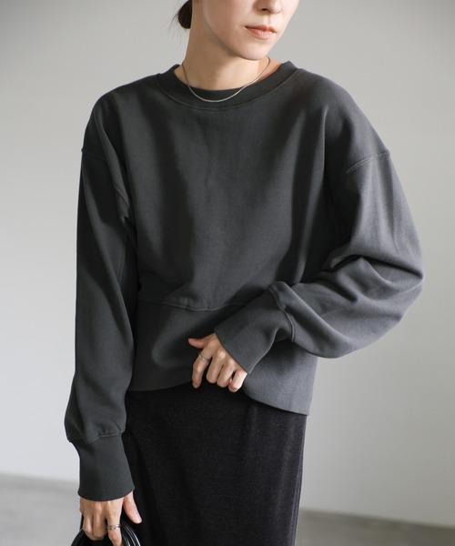 バックジップオープントップス（スウェット）｜select MOCA（セレクト