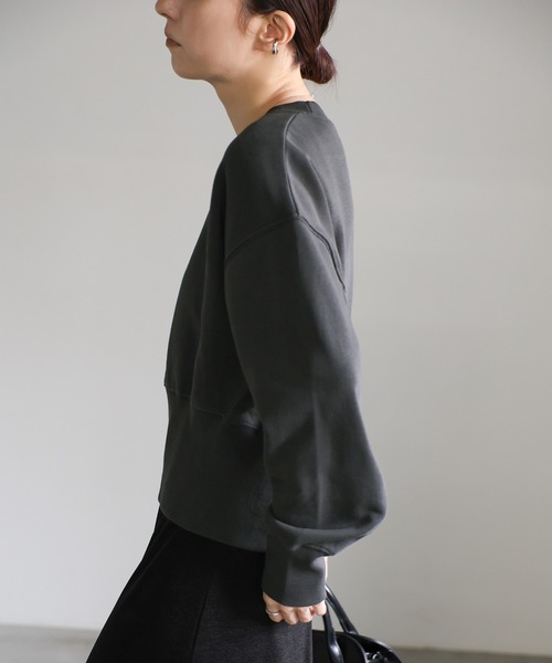 select MOCA(セレクトモカ)の「バックジップオープントップス(スウェット・レディース・スミクロ/オートミール/グレー・FREE)」の16枚目の写真