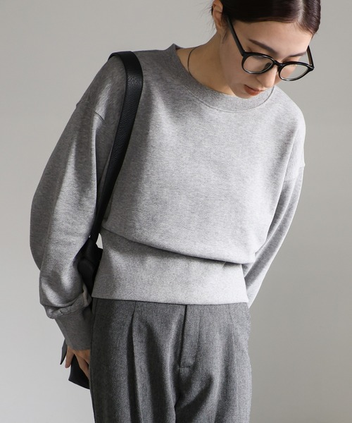 セール】バックジップオープントップス（スウェット）｜select MOCA