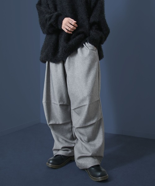 NILWAY(ニルウェイ)の「ポリツイルパラシュートパンツ(その他パンツ・メンズ・ネイビー/ブラック/グレー/ブラウン・X-LARGE/LARGE/MEDIUM/SMALL)」の2枚目の写真