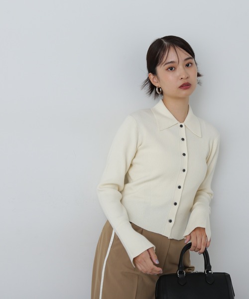 N. Natural Beauty Basic*フレアカフスポロニット 楽天市場】【SALE／30%OFF】フレアカフスポロニット N. Natural