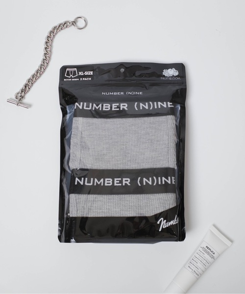 NUMBER (N)INE（ナンバーナイン）の「FRUIT OF THE LOOM / FTLxNUMBER(N)INE 2パックワッフルボクサーショーツ / 80754500（ボクサーパンツ・レディース・ブラック/グレー・MEDIUM/LARGE/X-LARGE）」の9枚目の写真