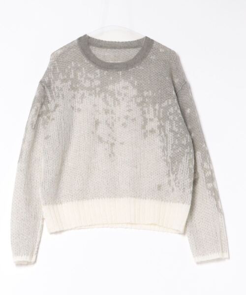 グラデーション2WAYシアーニット