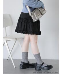 【サンリオキャラクターズ】タイニーチャム/レースミニスカート