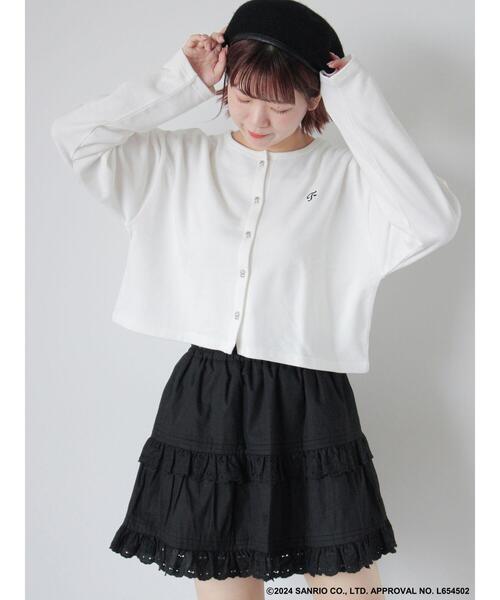 ehka sopo(エヘカソポ)の「【サンリオキャラクターズ】タイニーチャム/レースミニスカート(スカート・レディース・ブラック/オフホワイト・F)」の17枚目の写真