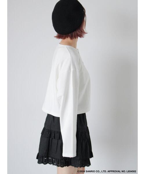 ehka sopo(エヘカソポ)の「【サンリオキャラクターズ】タイニーチャム/レースミニスカート(スカート・レディース・ブラック/オフホワイト・F)」の18枚目の写真