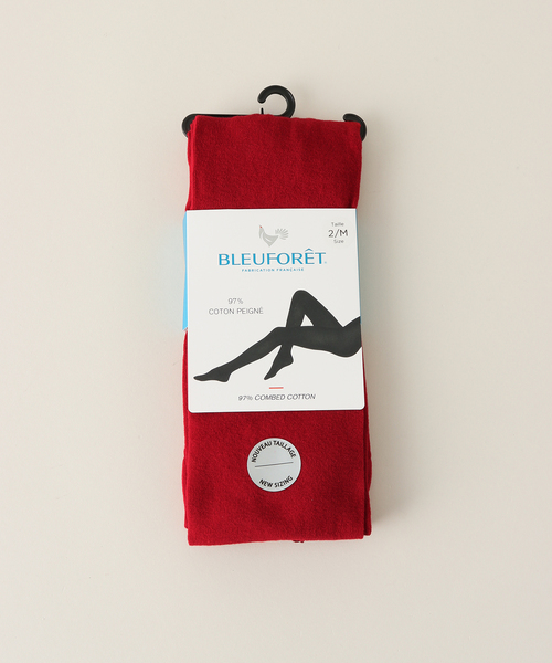 Spick & Span(スピックアンドスパン)の「BLEU FORET / ブルーフォレ VELVET COMBED COTTON TIGHTS 3213(タイツ/ストッキング・レディース・チャコールグレー/グレー/パープル/レッド・MEDIUM)」の4枚目の写真