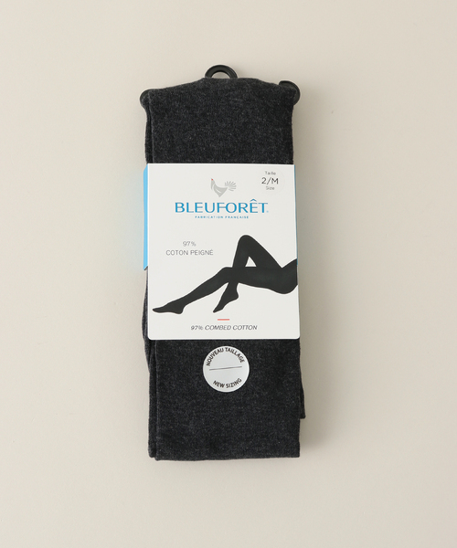 Spick & Span(スピックアンドスパン)の「BLEU FORET / ブルーフォレ VELVET COMBED COTTON TIGHTS 3213(タイツ/ストッキング・レディース・チャコールグレー/グレー/パープル/レッド・MEDIUM)」の2枚目の写真