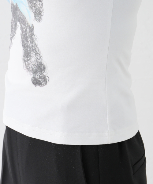 EDIT. FOR LULU(エディットフォールル)の「【YUHAN WANG/ユハン ワン】cat raglan long sleeve top(Tシャツ/カットソー・レディース・ホワイト・SMALL)」の12枚目の写真