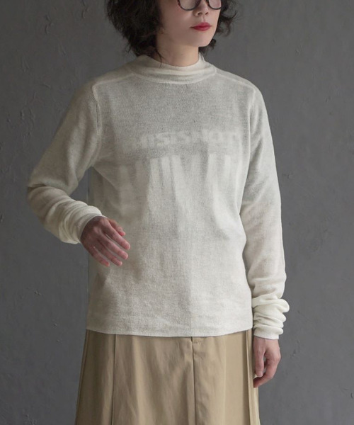 apartment department(アパートメントデパートメント)の「キッドモヘア タートルネックプルオーバー(ニット/セーター・レディース・ブラウン/オフホワイト/ブラック・フリー)」の17枚目の写真